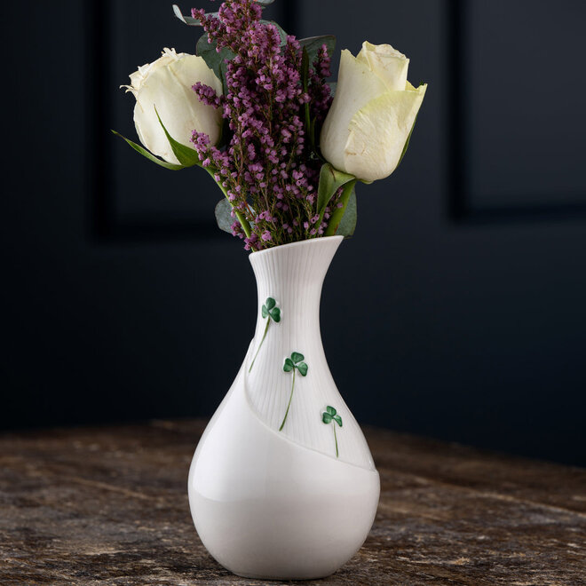 Belleek Classic Shamrock Meadow 6" Vase