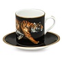 Magnificent Wildlife Twin Leopards Cup & Saucer