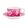Wonderlust Pink Tonquin Teacup & Saucer