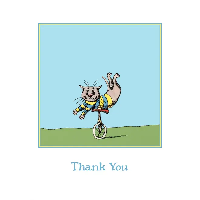 Edward Gorey Unicycle Cat Boxed Thank You Notes