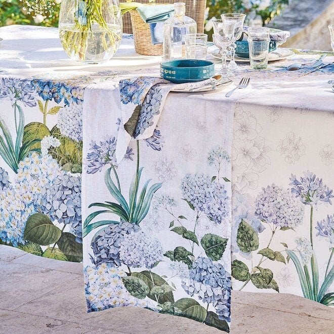 Jardin de Bretagne Bleu Table Runner