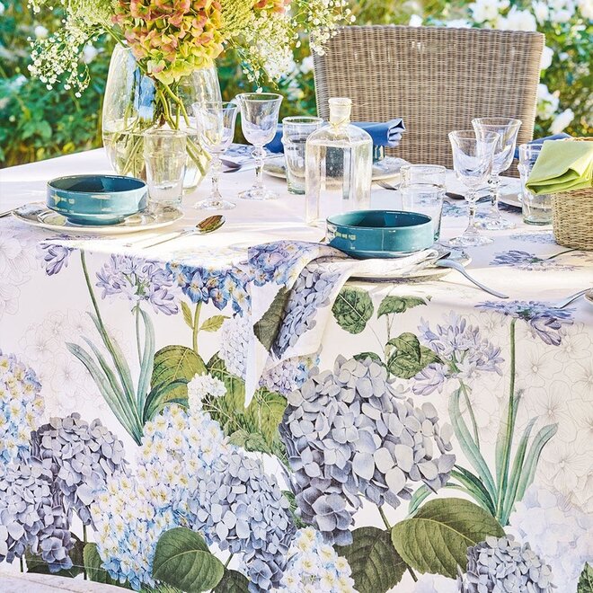 Jardin de Bretagne Bleu 67" Square Tablecloth