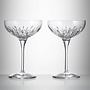 Lismore Essence Champagne Saucer Coupe Pair