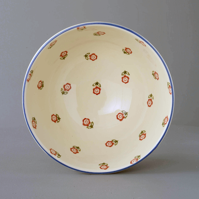 Scattered Rose Deep Serving Bowl