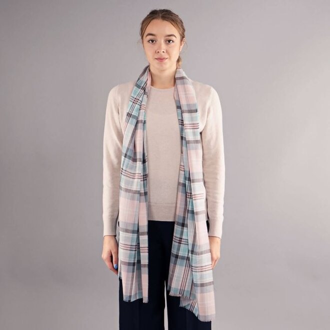 Diana Princess of Wales Memorial Rose Tartan Extra Fine Merino Stole