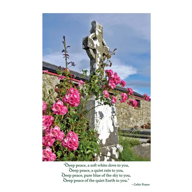 Deep Peace Irish Sympathy Card