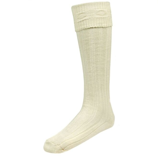 Harris White Kilt Hose