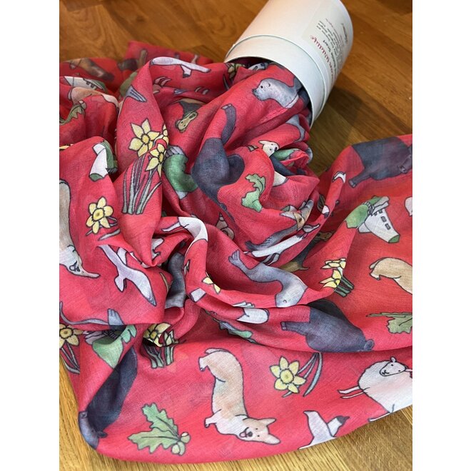 Welsh Wildlife Recycled Bottle Scarf