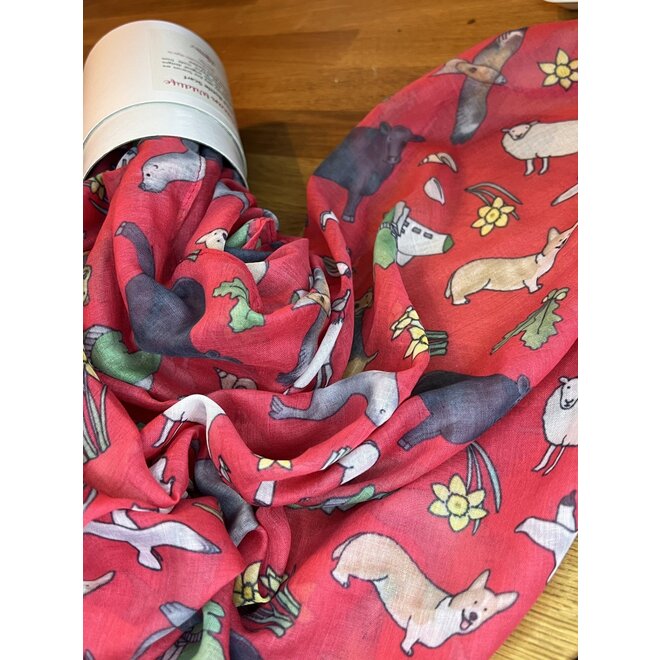Welsh Wildlife Recycled Bottle Scarf