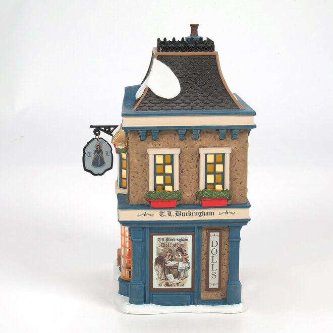 Dicken's Village "T.L. Buckingham Doll Shop"