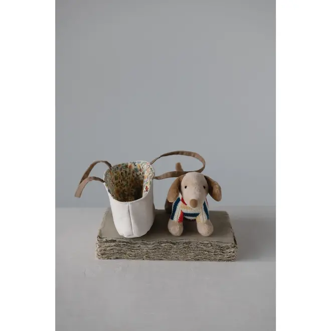 Cotton Removable Dachshund in Carrier