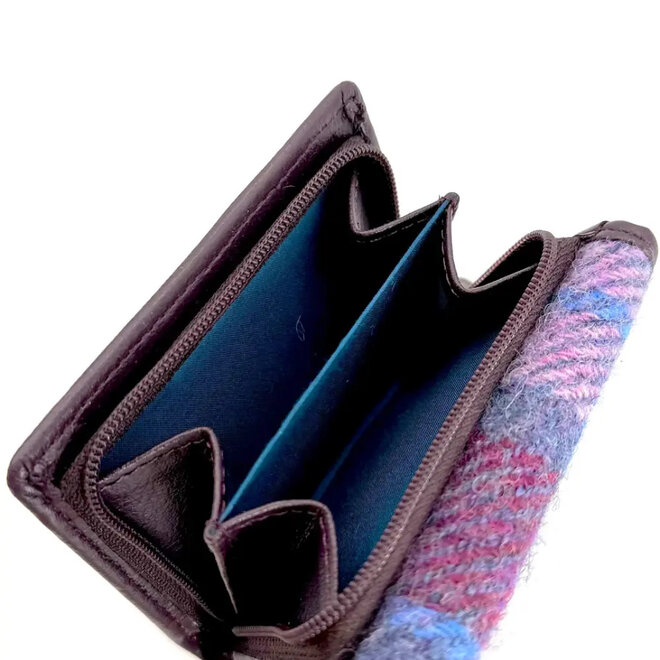 Harris Tweed Pastel Pink Trifold Purse