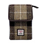 Harris Tweed Blue & Brown Check Mini Crossbody Bag