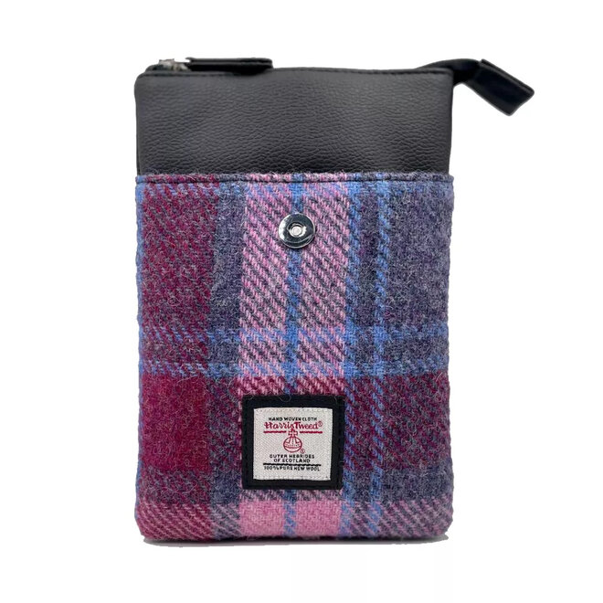 Harris Tweed Pastel Pink Mini Crossbody Bag