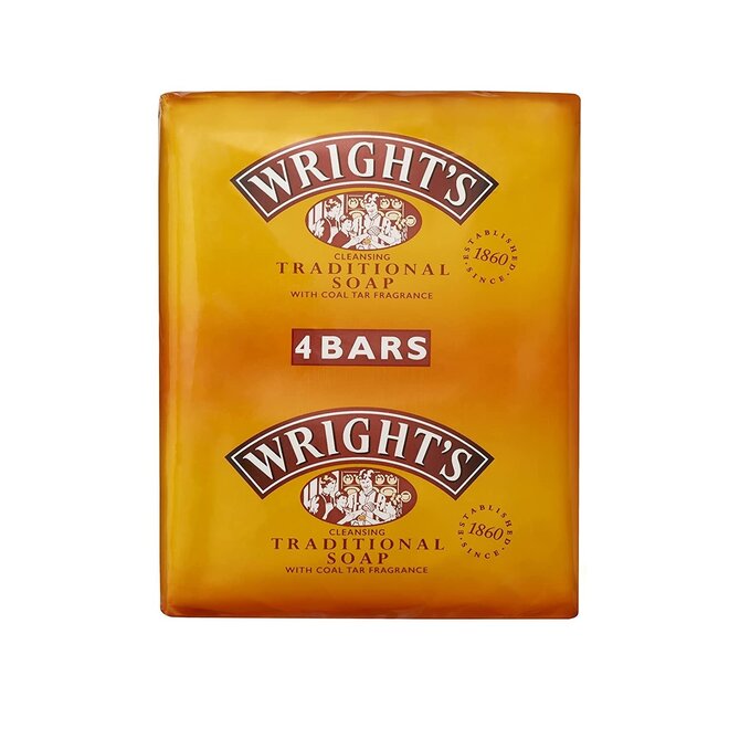 Wright's Coal Tar Bar Soap - 4 pack