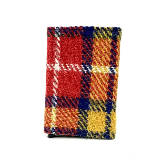 Harris Tweed Saffron Pop-Up Card Holder