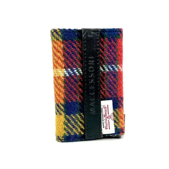 Harris Tweed Saffron Pop-Up Card Holder