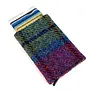 Harris Tweed Blue & Pink Check Pop-Up Card Holder
