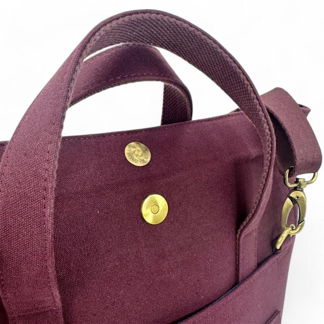 Harris Tweed Green Purple Plaid Travel Messenger Bag