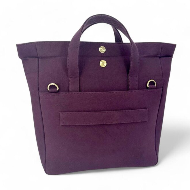 Harris Tweed Green Purple Plaid Travel Messenger Bag