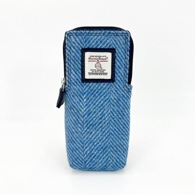 Harris Tweed Sky Blue Double Glasses Sleeve