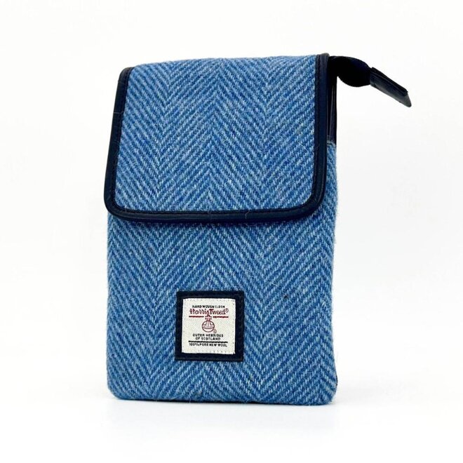 Harris Tweed Sky Blue Mini Crossbody Bag