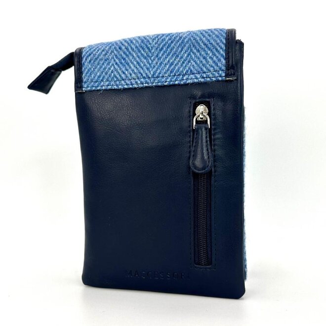 Harris Tweed Sky Blue Mini Crossbody Bag