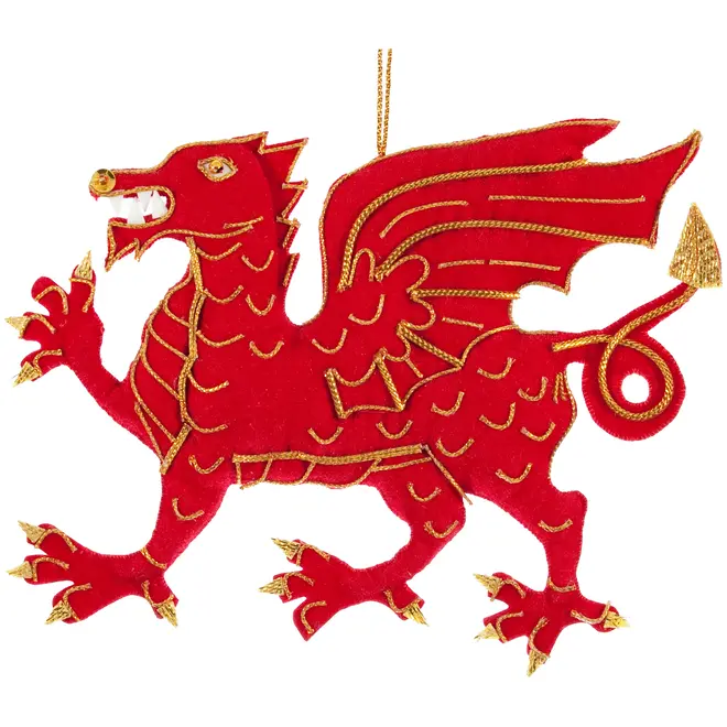 St. Nicolas Welsh Dragon Ornament