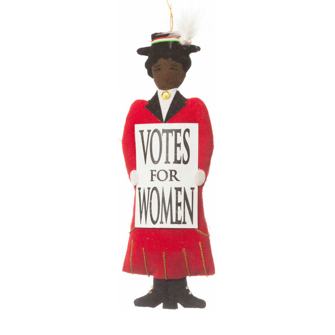 St. Nicolas Votes for Women Red Suffragette Ornament