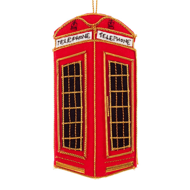 St. Nicolas Telephone Box Ornament