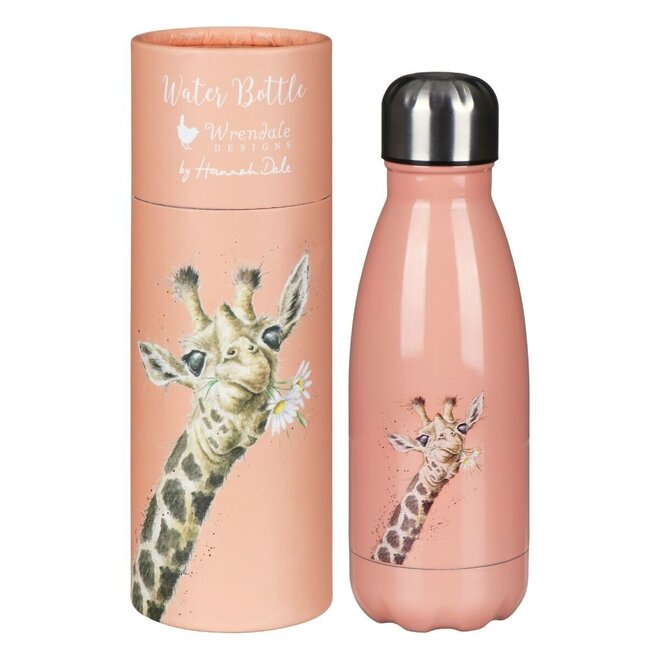 Flowers Giraffe Small Water Bottle