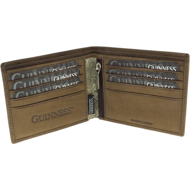 Guinness Classic Brown Leather Wallet