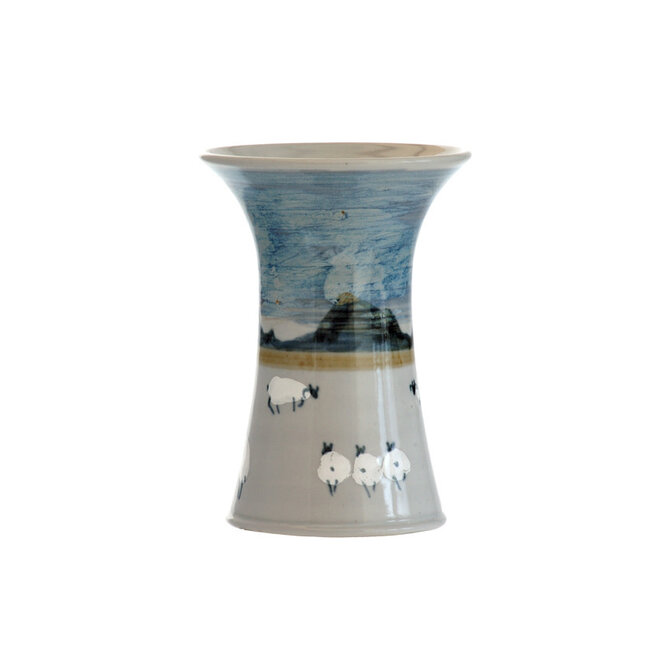 Highland Stoneware Sheep Small Cylinder Vase