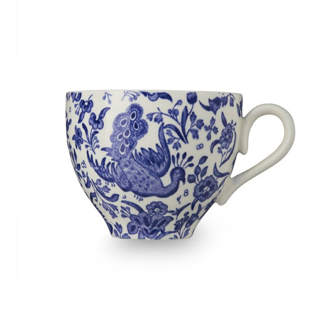 Blue Regal Peacock Teacup & Saucer