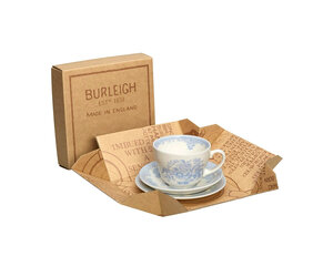 Burleigh Pottery Blue Asiatic Pheasants Breakfast Cup Gift Set