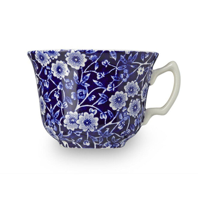 Blue Calico Teacup & Saucer