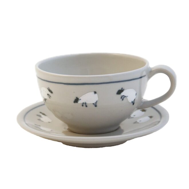 Sheep Cappuccino Cup & Saucer