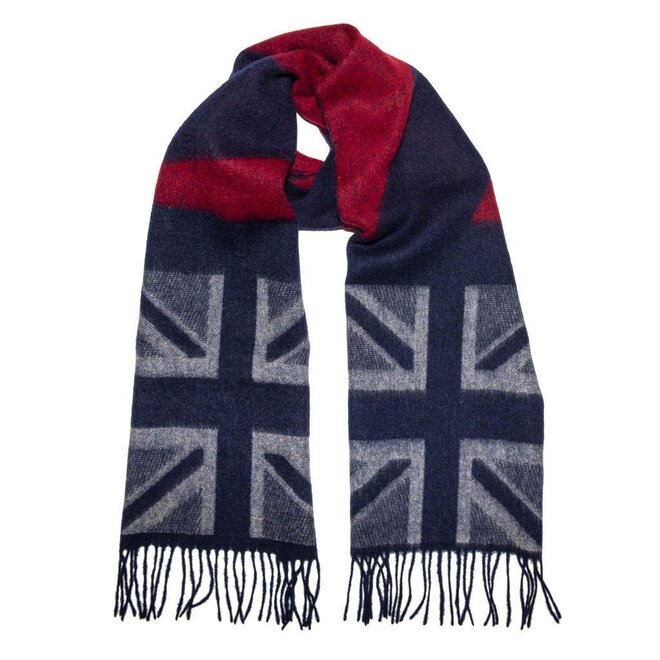 Union Jack Pure Brushed  Wool Scarf