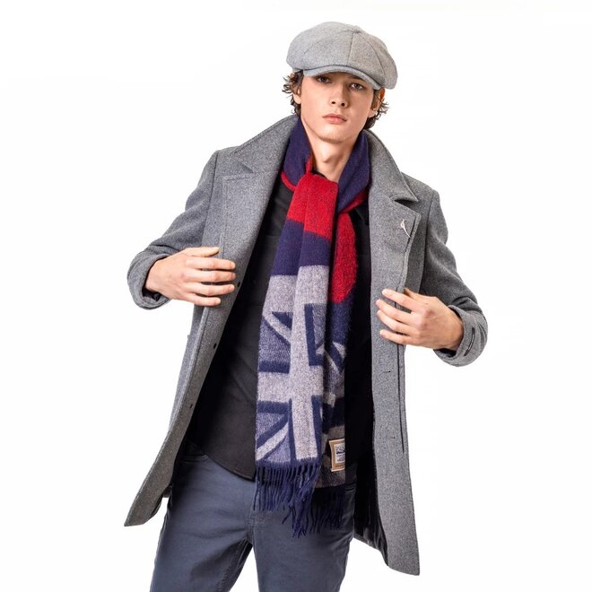 Union Jack Pure Brushed  Wool Scarf