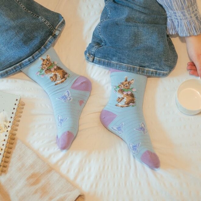 'Head Clover Heels' Rabbit Women's Socks