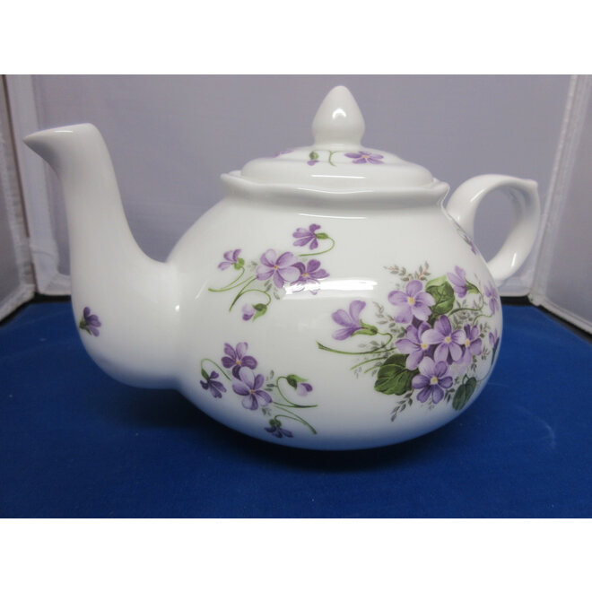 Adderley Ceramics Wild Violet 6 Cup Teapot