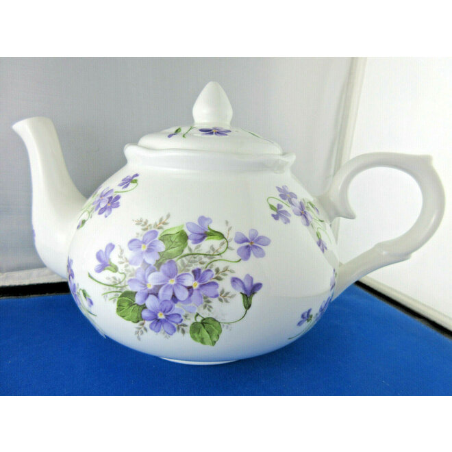Adderley Ceramics Wild Violet 6 Cup Teapot