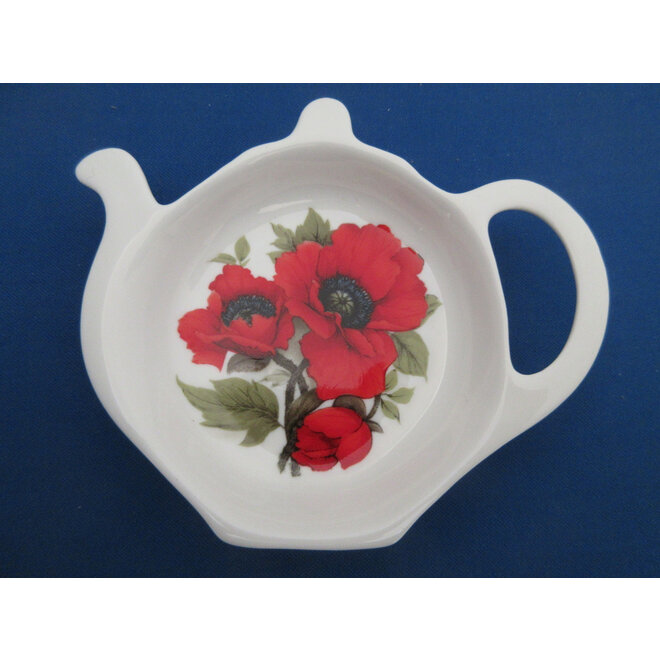 Adderley Ceramics Autumn Poppy Tea Tidy