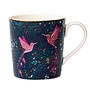 Sara Miller India Hummingbird Paradise Blue Mug