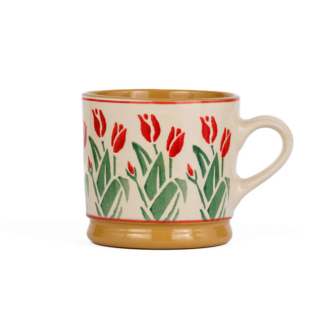 Red Blooms Large Mug