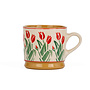 Red Blooms Large Mug