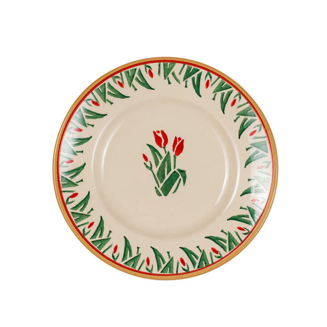 Red Blooms Side Plate
