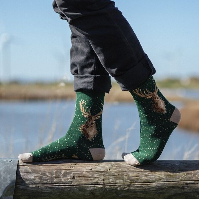 'Portrait of a Stag' Stag Men's Socks