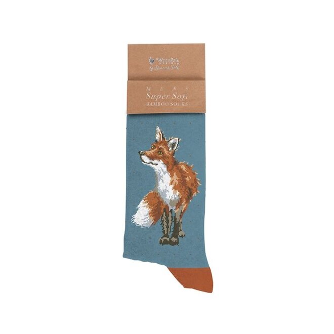 'Bright Eyed & Bushy Tailed' Fox Men's Socks