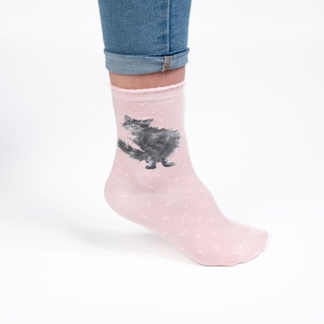 'Glamour Puss' Cat Women's Socks